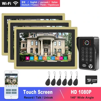 WiFi Video Intercom Home Intercom System 10 inch Touch Screen 1080P Doorbell Support Motion Detect Smart Phone Real Time Control
WiFi Video Intercom Home Intercom System 10 inch Touch Screen 1080P Doorbell Support Motion Detect Smart Phone Real Time Control