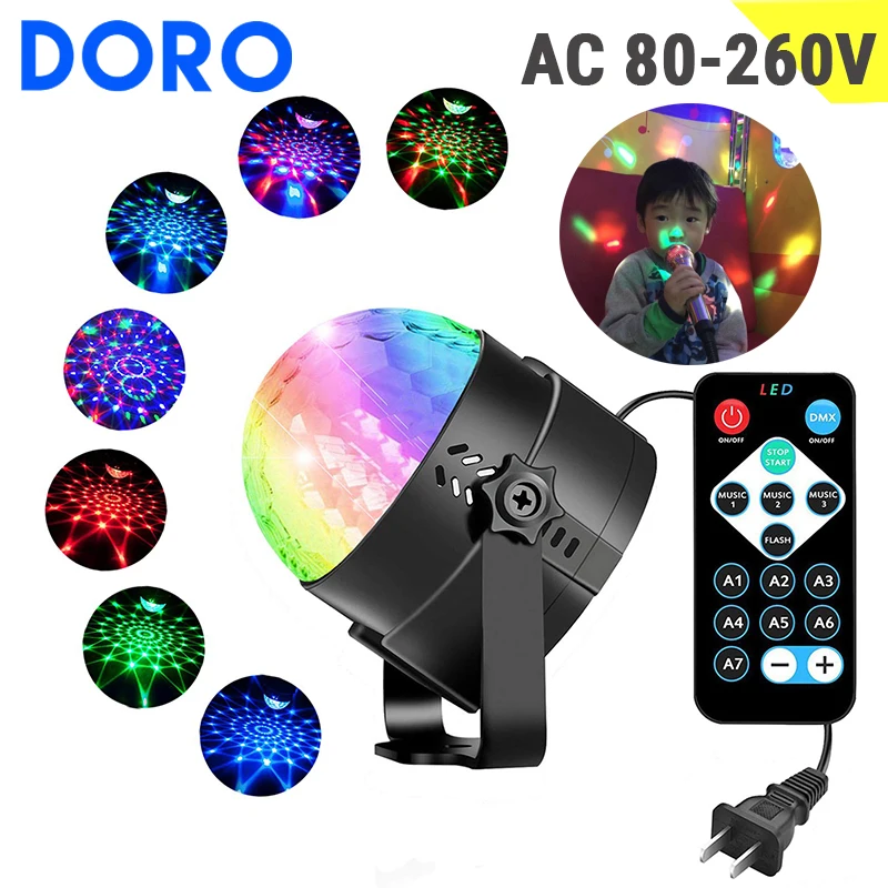 AC 80-260V music activation colorful led stage light remote control holiday light home party christmas light ktv dj disco lights
AC 80-260V music activation colorful led stage light remote control holiday light home party christmas light ktv dj disco lights
