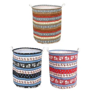 3Pcs Bohemian Style Collapsible Laundry Basket Storage Basket Storage Box Debris Storage Bucket 
3Pcs Bohemian Style Collapsible Laundry Basket Storage Basket Storage Box Debris Storage Bucket