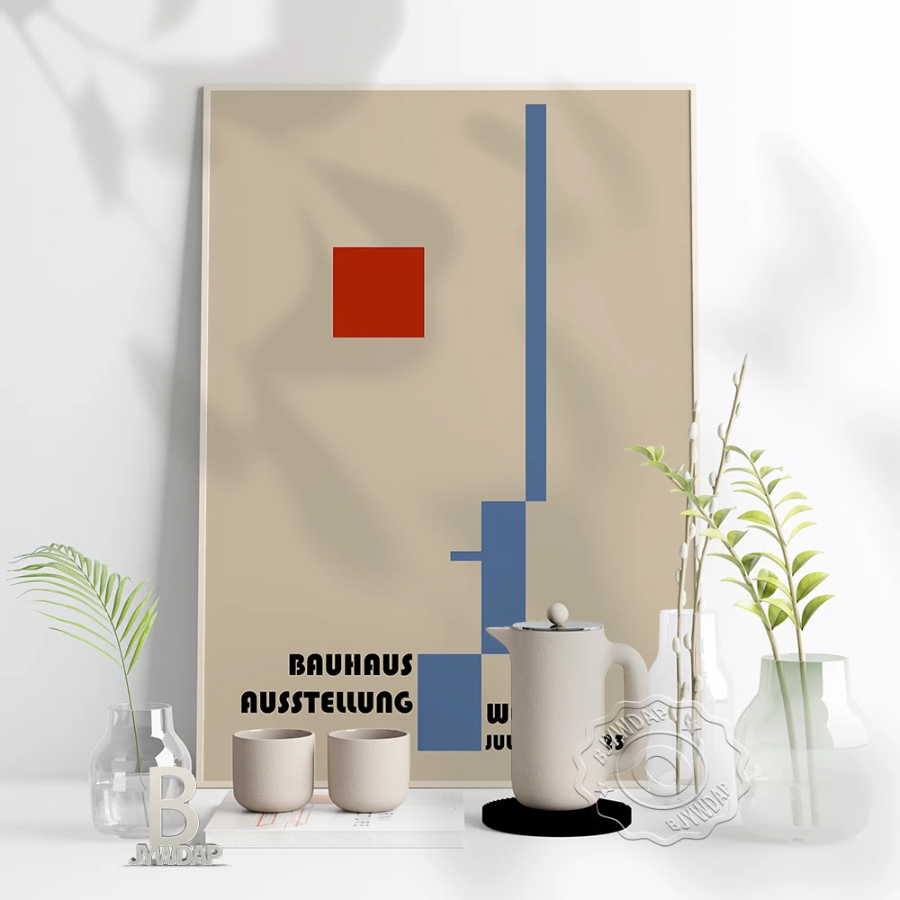 Bauhaus Graphic Art Poster, Red Yellow Blue Geometric Abstract Patterning Poster, Minimalist Letters Home Kids Room Wall Decor 
Bauhaus Graphic Art Poster, Red Yellow Blue Geometric Abstract Patterning Poster, Minimalist Letters Home Kids Room Wall Decor
