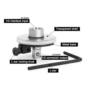 Torque Angle Gauge 360 Degree 1/2 Inch Drive Meter Auto Angle Rotation Measure Tool with Wrench B99
Torque Angle Gauge 360 Degree 1/2 Inch Drive Meter Auto Angle Rotation Measure Tool with Wrench B99