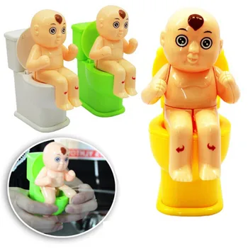 

Mini Prank Squirt Spray Water Toilet Spoof Gadgets Funny Tricky Toy Closestool Joke Gag Party play Color Random Hot