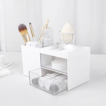 Desktop Storage Box Makeup Organizer Multi-functional Plastic Box with Drawers Home Office Stationery Organizer Box
Desktop Storage Box Makeup Organizer Multi-functional Plastic Box with Drawers Home Office Stationery Organizer Box