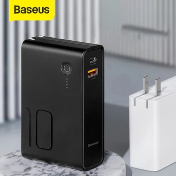 Baseus 10000mah Power Bank With USB Plug Quick Charge Powerbank Type C USB PD3.0 QC Fast Charger Portable Wall Charger For Phone
Baseus 10000mah Power Bank With USB Plug Quick Charge Powerbank Type C USB PD3.0 QC Fast Charger Portable Wall Charger For Phone
