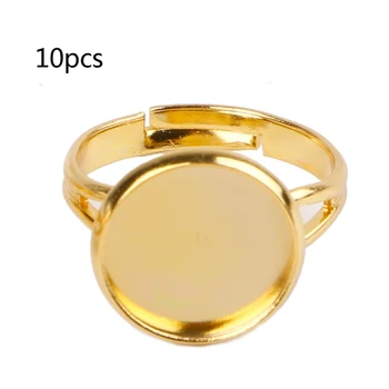 10PCS DIY Ring Blanks with Bezel fit for 10 12mm Glass Cabochon Jewelry Making
10PCS DIY Ring Blanks with Bezel fit for 10 12mm Glass Cabochon Jewelry Making
