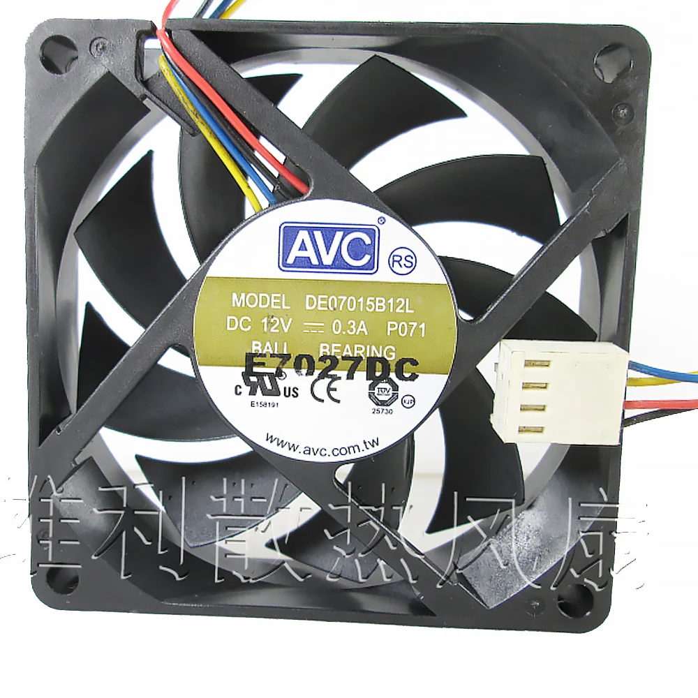 For AVC DE07015B12L 7cm 70*70*15mm 70mm computer case cpu cooling fans 12V 0. 3A 7CM 7015 cooler
For AVC DE07015B12L 7cm 70*70*15mm 70mm computer case cpu cooling fans 12V 0. 3A 7CM 7015 cooler