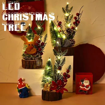 Christmas Tree New Year's Mini Christmas Tree Small Pine Tree Desktop Mini Christmas Decor LED Mini Wooden Christmas Tree
Christmas Tree New Year's Mini Christmas Tree Small Pine Tree Desktop Mini Christmas Decor LED Mini Wooden Christmas Tree