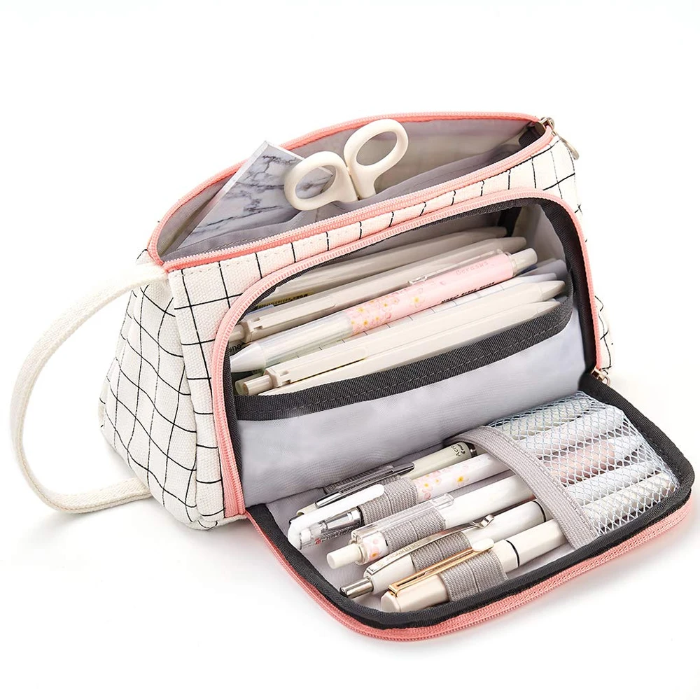Adisputent Big Capacity Creative Roomy Cosmetic bag Canvas Pencil Box Multi-layer Zipper Stationery Bag School Pencil Bag 2019
Adisputent Big Capacity Creative Roomy Cosmetic bag Canvas Pencil Box Multi-layer Zipper Stationery Bag School Pencil Bag 2019