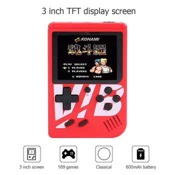 8 Bit Retro Vibration Video Gaming Console Built-In 169 Games for Gamer Supporting 8-bit FC 30 Game Vibrations
8 Bit Retro Vibration Video Gaming Console Built-In 169 Games for Gamer Supporting 8-bit FC 30 Game Vibrations