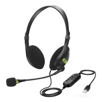 USB Headphone Lightweight Comfortable Headset With Flexible Microphone Universal Accurate Design Suitable For Computers Laptops 
USB Headphone Lightweight Comfortable Headset With Flexible Microphone Universal Accurate Design Suitable For Computers Laptops