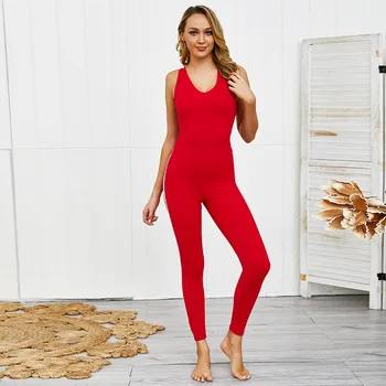 Sexy Women's Tracksuit Exercise Pants High Waist Workout Play suit Push up Slim Jogging Backless Top Sportswear Soft Jumpsuit
Sexy Women's Tracksuit Exercise Pants High Waist Workout Play suit Push up Slim Jogging Backless Top Sportswear Soft Jumpsuit