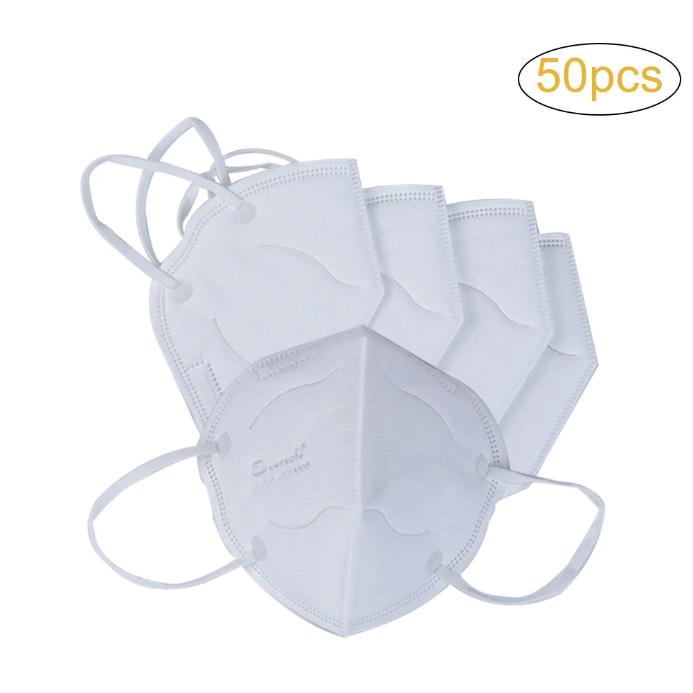 50pcs Disposable Respirator Mask With 5 Layer Air Filter Breathable Safety Mask High Filtration Face Mask Against Virus Bacteria
50pcs Disposable Respirator Mask With 5 Layer Air Filter Breathable Safety Mask High Filtration Face Mask Against Virus Bacteria