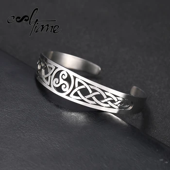 COOLTIME Magnetic Health Stainless Steel Cuff Irish Knot Pattern Amulet Talisman Stainless Steel Wiccan Cuff Bangle Bracelet
COOLTIME Magnetic Health Stainless Steel Cuff Irish Knot Pattern Amulet Talisman Stainless Steel Wiccan Cuff Bangle Bracelet