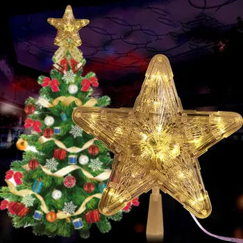 Christmas Tree Topper LED Star Light Battery Operated Xmas Christmas New Year Treetop Decoration for Home
Christmas Tree Topper LED Star Light Battery Operated Xmas Christmas New Year Treetop Decoration for Home