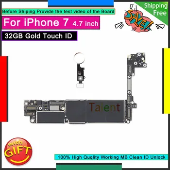 For IPhone 7 Motherboard 32GB Gold Touch ID Unlocked Disassembly Mainboard Good Working Logic Board Tested Full Functions
For IPhone 7 Motherboard 32GB Gold Touch ID Unlocked Disassembly Mainboard Good Working Logic Board Tested Full Functions