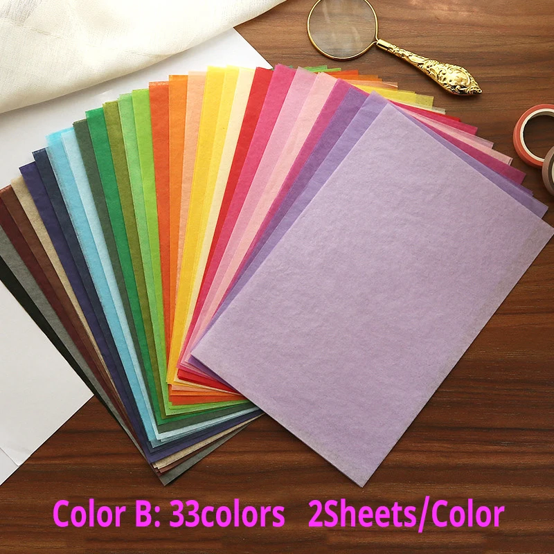 210*140 мм A5 100 листов/пакет цветная папиросная бумага для упаковки крафт бумаги DIY