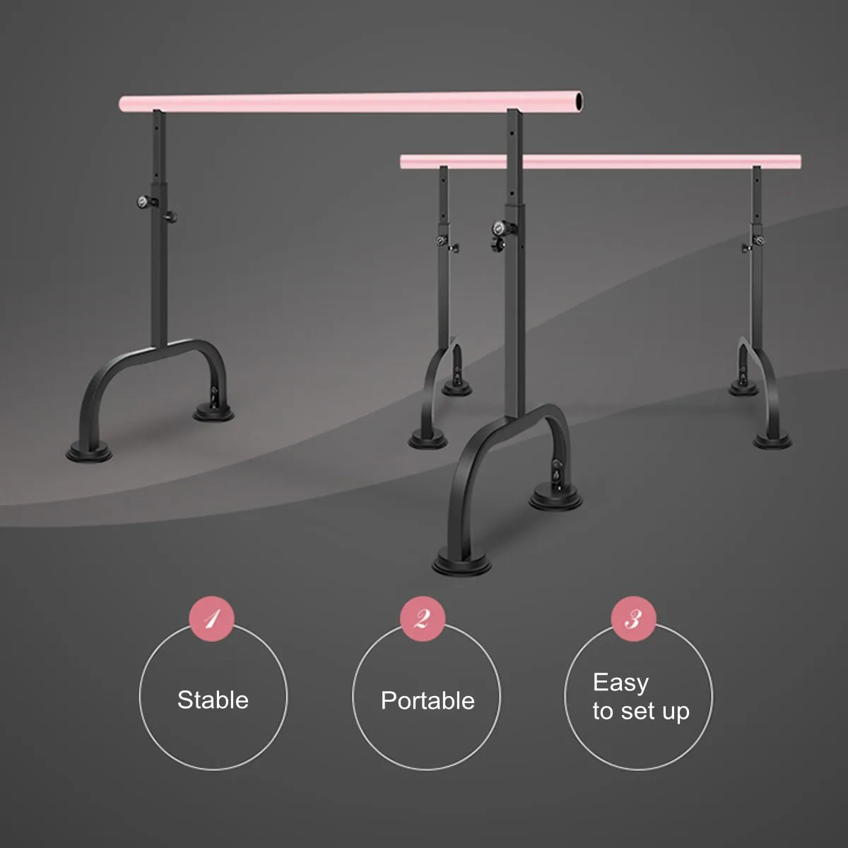 Adjustable Height Indoor Horizontal Bar 1.5/2M Steel Ballet Dance Barre Bar Home Gym Fitness Freestanding Equipment Gymnastics Adjustable Height Indoor Horizontal Bar 1.5/2M Steel Ballet Dance Barre Bar Home Gym Fitness Freestanding Equipment Gymnastics