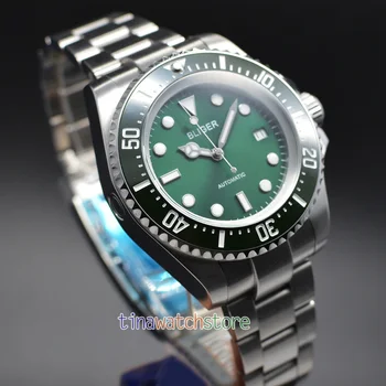 Bliger 44mm green dial black Ceramic Bezel Mechanical Watch Luminous Marks Automatic Movement Men's Watch
Bliger 44mm green dial black Ceramic Bezel Mechanical Watch Luminous Marks Automatic Movement Men's Watch