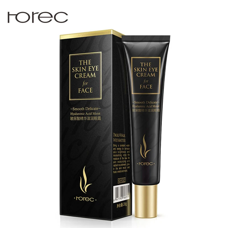 Rorec Hyaluronic Acid Essence Eye Cream Anti-Wrinkle Snail Remover Dark Circles Against Puffiness Anti Aging Ageless Eye Serum
Rorec Hyaluronic Acid Essence Eye Cream Anti-Wrinkle Snail Remover Dark Circles Against Puffiness Anti Aging Ageless Eye Serum