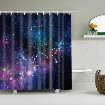 Galaxy Night Starry Sky Shower Curtain Bath Curtain Waterproof polyester fabric 3D Blackout curtain for bathroom 180x200cm 
Galaxy Night Starry Sky Shower Curtain Bath Curtain Waterproof polyester fabric 3D Blackout curtain for bathroom 180x200cm