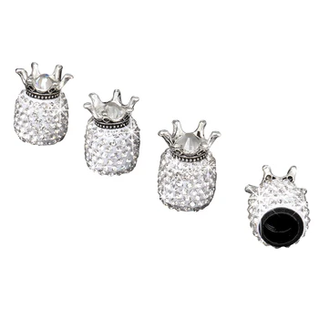 4Pcs Crown Bling Diamond Tire/Wheel Stem Valve Caps Car Truck Rhinestone clay ABS slightest closely more secure Dust leaks
4Pcs Crown Bling Diamond Tire/Wheel Stem Valve Caps Car Truck Rhinestone clay ABS slightest closely more secure Dust leaks
