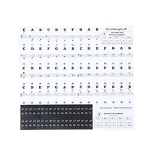 Music Keyboard Piano Educational Clear Laminated Stickers For 88/61/54/49 Key Learn Piano Keyboard Instruments Parts Accessories
Music Keyboard Piano Educational Clear Laminated Stickers For 88/61/54/49 Key Learn Piano Keyboard Instruments Parts Accessories