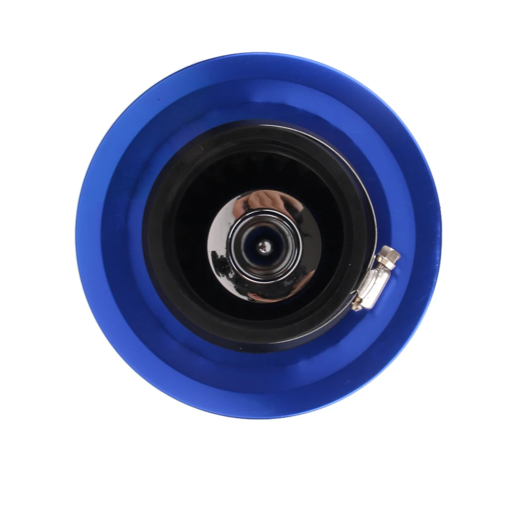 76mm Performance High Flow Cold Air Intake Cone Replacement Dry Filter -Blue 76mm Performance High Flow Cold Air Intake Cone Replacement Dry Filter -Blue