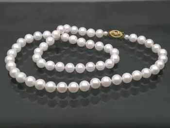 GORGEOUS 7-7.5mm AAA+ round white akoya pearl necklace yellow 18" AAAAAAAA Free shipping
GORGEOUS 7-7.5mm AAA+ round white akoya pearl necklace yellow 18" AAAAAAAA Free shipping