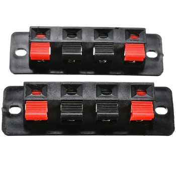 2pcs 4 Positions Speaker Terminal Panel Connector 4 Pin Spring Load Audio Jack Speaker Terminals AC 50V 3A
2pcs 4 Positions Speaker Terminal Panel Connector 4 Pin Spring Load Audio Jack Speaker Terminals AC 50V 3A