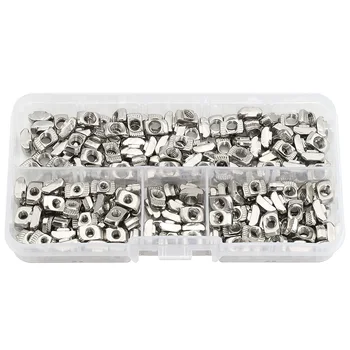 160 Pcs T Nuts, T Slot Nut Hammer Head Fastener Nut for Aluminum Profile(M3 M4 M5)
160 Pcs T Nuts, T Slot Nut Hammer Head Fastener Nut for Aluminum Profile(M3 M4 M5)