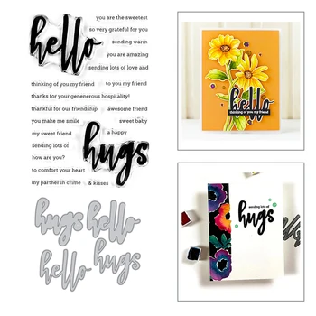 2020 Hot Hello Hugs Word Thanks Phrase Metal Cutting Dies Foil and Stamps For DIY Scrapbooking Paper Card Making Craft Die Cut
2020 Hot Hello Hugs Word Thanks Phrase Metal Cutting Dies Foil and Stamps For DIY Scrapbooking Paper Card Making Craft Die Cut