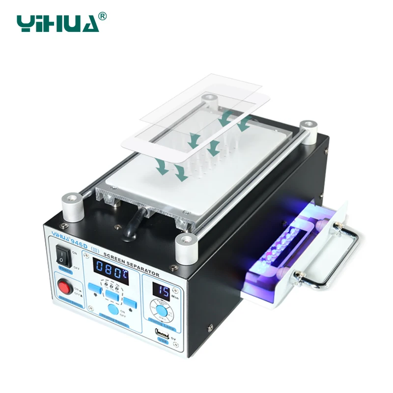 YIHUA 946D-III LCD Touch Screen Glass Separator Machine Separator To Repair Split Separate Glass Touch Screen Machine 110V/220V
YIHUA 946D-III LCD Touch Screen Glass Separator Machine Separator To Repair Split Separate Glass Touch Screen Machine 110V/220V