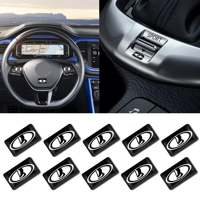 10pcs Car Interior Small Decorative Car Sticker Logo Decals Emblem Badge for Lada VESTA Niva Kalina Priora Granta Largus
10pcs Car Interior Small Decorative Car Sticker Logo Decals Emblem Badge for Lada VESTA Niva Kalina Priora Granta Largus