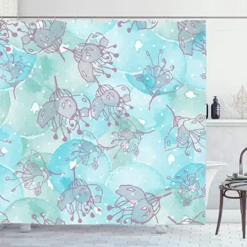 Shower Curtain Set with Hooks 66x72 Turquoise Pattern Wedding Abstract Floral Geometric Blob Watercolor Lilies Blue Design Dot
Shower Curtain Set with Hooks 66x72 Turquoise Pattern Wedding Abstract Floral Geometric Blob Watercolor Lilies Blue Design Dot