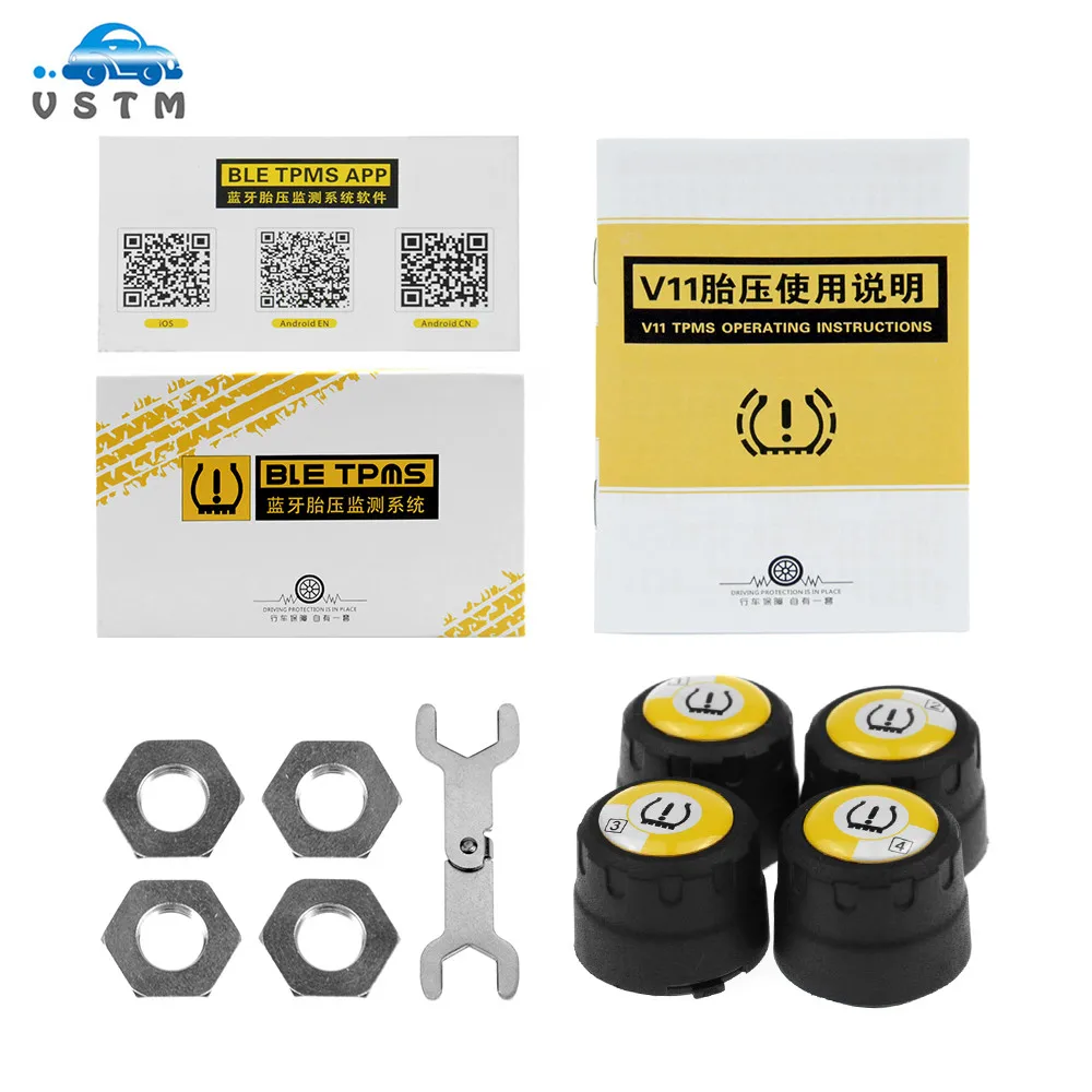 Best Sensors Bluetooth 4.0 Car External Sensor TPMS Tire Pressure Monitoring System BLE TPMS Low Energy For Android and IOS
Best Sensors Bluetooth 4.0 Car External Sensor TPMS Tire Pressure Monitoring System BLE TPMS Low Energy For Android and IOS