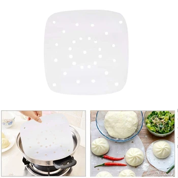 100Pcs Square Air Fryer Steamer Liners Premium Perforated Wood Pulp Papers Non-Stick Steaming Basket Mat Baking Cooking Tools
100Pcs Square Air Fryer Steamer Liners Premium Perforated Wood Pulp Papers Non-Stick Steaming Basket Mat Baking Cooking Tools
