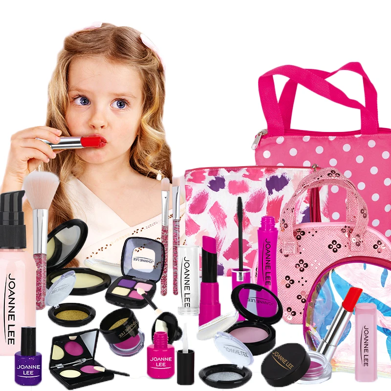 Фото Набор игрушек для макияжа девочек ролевые игры розовый макияж принцессы