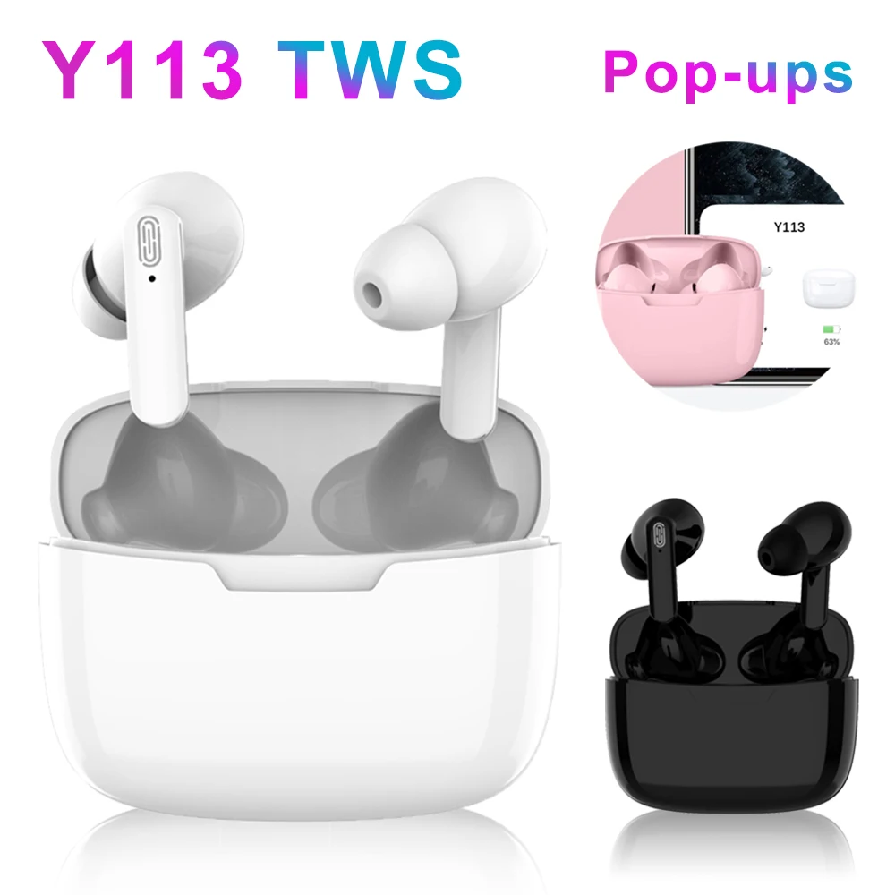 Y113 TWS Bluetooth 5.0 Headset Mini Stereo Wireless Earphone Touch Operation Smart Pop-Up Waterproof Sports Earphone With Mic
Y113 TWS Bluetooth 5.0 Headset Mini Stereo Wireless Earphone Touch Operation Smart Pop-Up Waterproof Sports Earphone With Mic