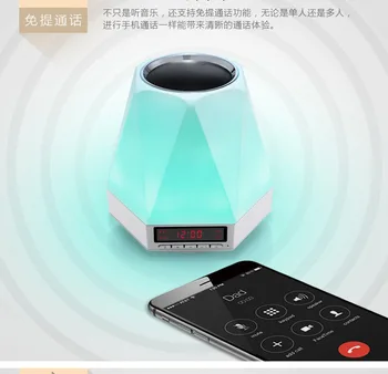 Hot Selling Creative LED Colorful Intelligent Small Night Lamp Alarm Clock Wireless Bluetooth Speaker Night Light Mini Outdoor S
Hot Selling Creative LED Colorful Intelligent Small Night Lamp Alarm Clock Wireless Bluetooth Speaker Night Light Mini Outdoor S