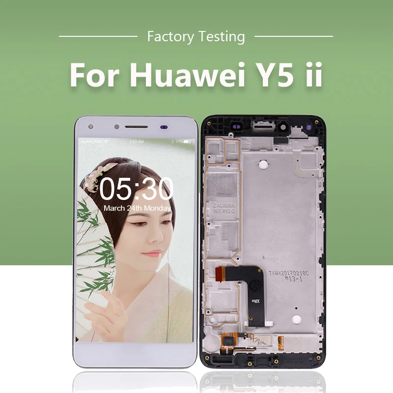 For Huawei Y5 II Y5 2 LCD Display+Touch Screen Digitizer + Frame Assembly CUN U29 L21 L01 L02 L03 L22 L23 L33 Free Shipping
For Huawei Y5 II Y5 2 LCD Display+Touch Screen Digitizer + Frame Assembly CUN U29 L21 L01 L02 L03 L22 L23 L33 Free Shipping