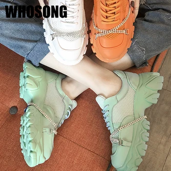 Women Chunky Sneakers Woman Chain Platform Flats Female Thick Bottom Shoes Ladies Brand Sport Sneakers Zapatos De Mujer Trainers
Women Chunky Sneakers Woman Chain Platform Flats Female Thick Bottom Shoes Ladies Brand Sport Sneakers Zapatos De Mujer Trainers