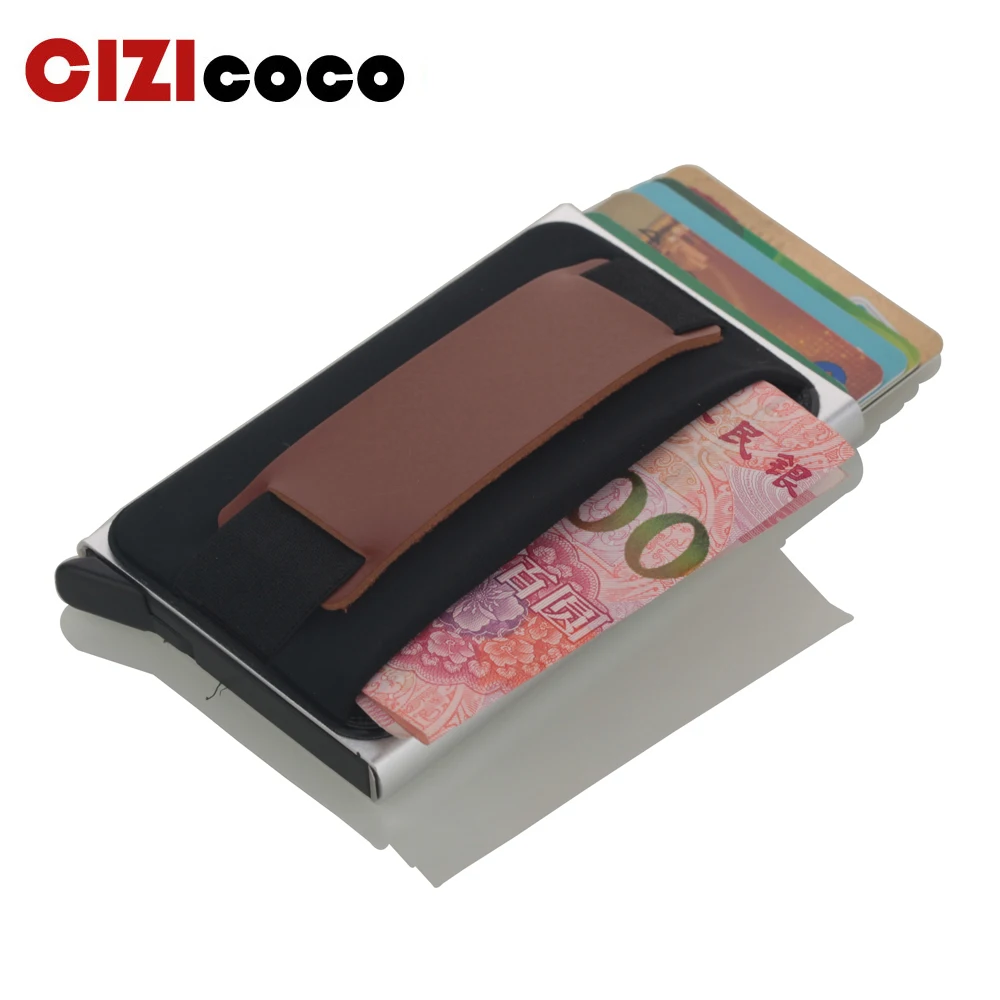 Cizicoco Aluminium Card Holder With Back Pouch High Elastic Card Pocket Bank ID Card Cases For Women And Men Slim Pop Up Wallet
Cizicoco Aluminium Card Holder With Back Pouch High Elastic Card Pocket Bank ID Card Cases For Women And Men Slim Pop Up Wallet