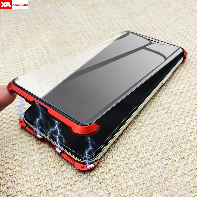 Metal Magnetic Frameless Case For iPhone XR XS MAX X 7 8 Plus Tempered Glass Back Magnet Cases Cover
Metal Magnetic Frameless Case For iPhone XR XS MAX X 7 8 Plus Tempered Glass Back Magnet Cases Cover