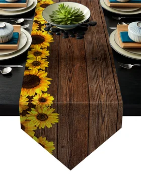 Sunflower Wood Table Runner Table Flag Home Party Decorative Tablecloth Table Runners for Wedding
Sunflower Wood Table Runner Table Flag Home Party Decorative Tablecloth Table Runners for Wedding