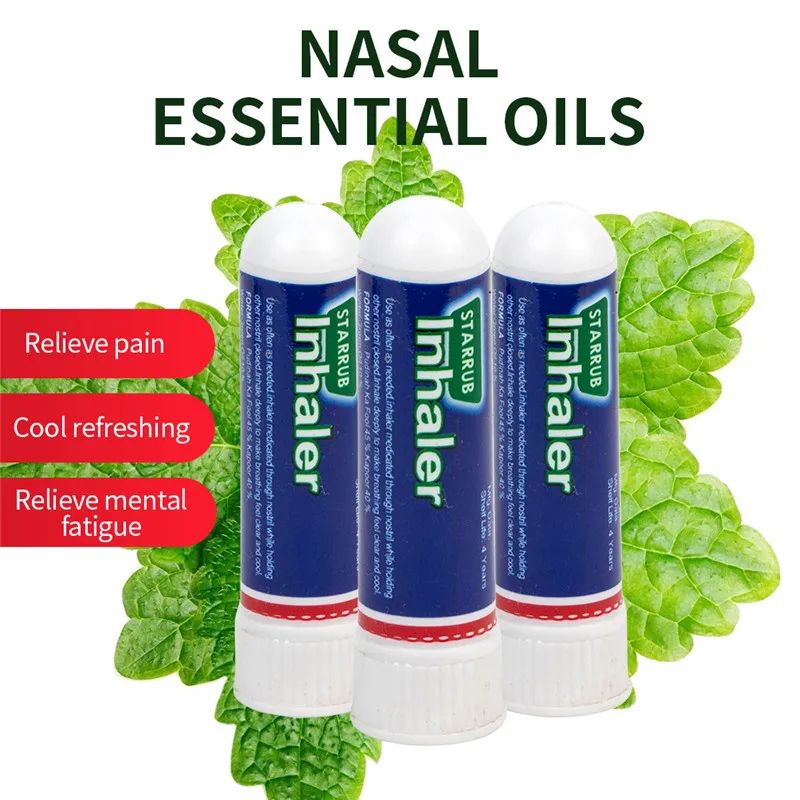 3Pcs/lot Nasal Essential Oils Rhinitis Mint Cream Refresh Nose Cold Cool Herbal Ointment 100% Original Thailand Inhaler | Красота и