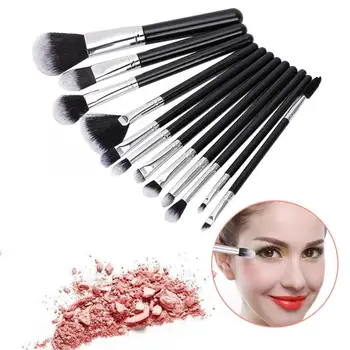 Professional Makeup Brushes 12pcs Portable Black Cosmetic Brush Eye Shadow Foundation Powder Brush Set Makeup Brushes Kit 
Professional Makeup Brushes 12pcs Portable Black Cosmetic Brush Eye Shadow Foundation Powder Brush Set Makeup Brushes Kit