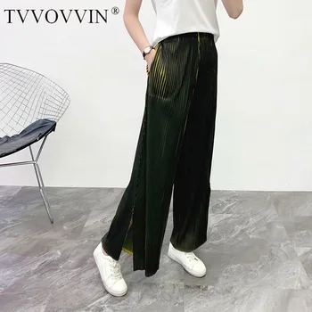 Korea Fold High Quality Famale's Pants 2020 Spring Summer New Vent Pleated Trousers Casual Loose Wide Leg Pants Woman YH711
Korea Fold High Quality Famale's Pants 2020 Spring Summer New Vent Pleated Trousers Casual Loose Wide Leg Pants Woman YH711