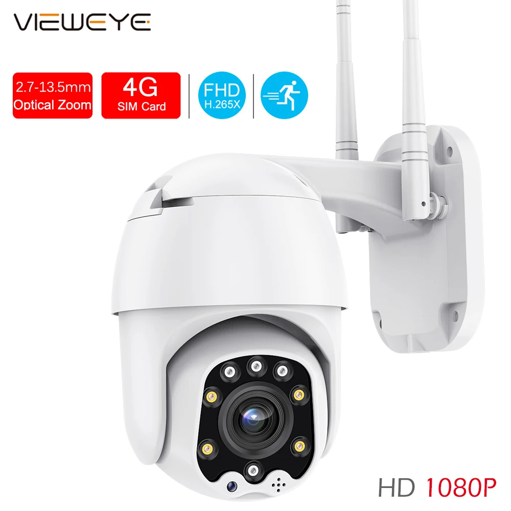 3G 4G камера 1080P HD PTZ беспроводная GSM SIM карта WIFI IP безопасности наружного