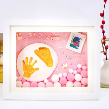 Baby Souvenir Set Molds Handprint Footprint Mud Photo Frame Newborns 3D DIY Soft Clay Inkpad Keepsaker Exquisite Decorations
Baby Souvenir Set Molds Handprint Footprint Mud Photo Frame Newborns 3D DIY Soft Clay Inkpad Keepsaker Exquisite Decorations