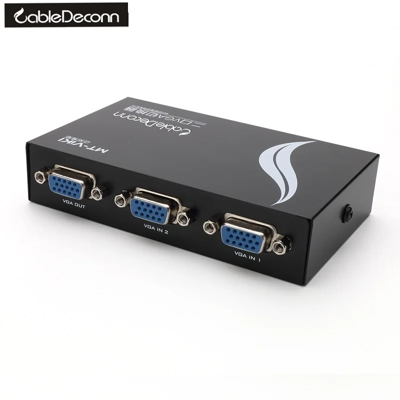 VGA switch Wide Screen VGA 2 in1 out Mini 2 Port VGA Monitor LCD PC Video Sharing Converter
VGA switch Wide Screen VGA 2 in1 out Mini 2 Port VGA Monitor LCD PC Video Sharing Converter